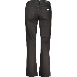 Black Cotton Women's Jeans