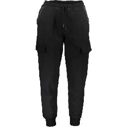 Black Cotton Menswear Trouser
