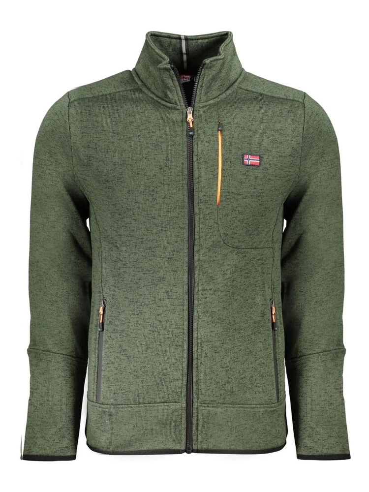Green Polyester Men's Sweatshirt
