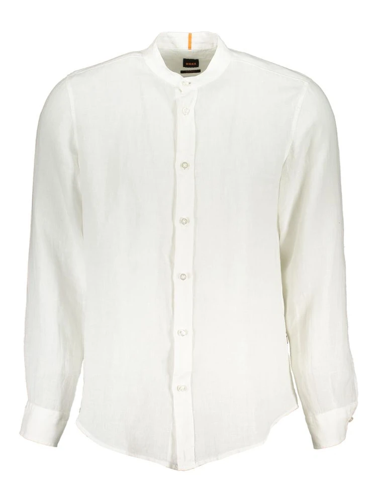 White Linen Men's Shirt