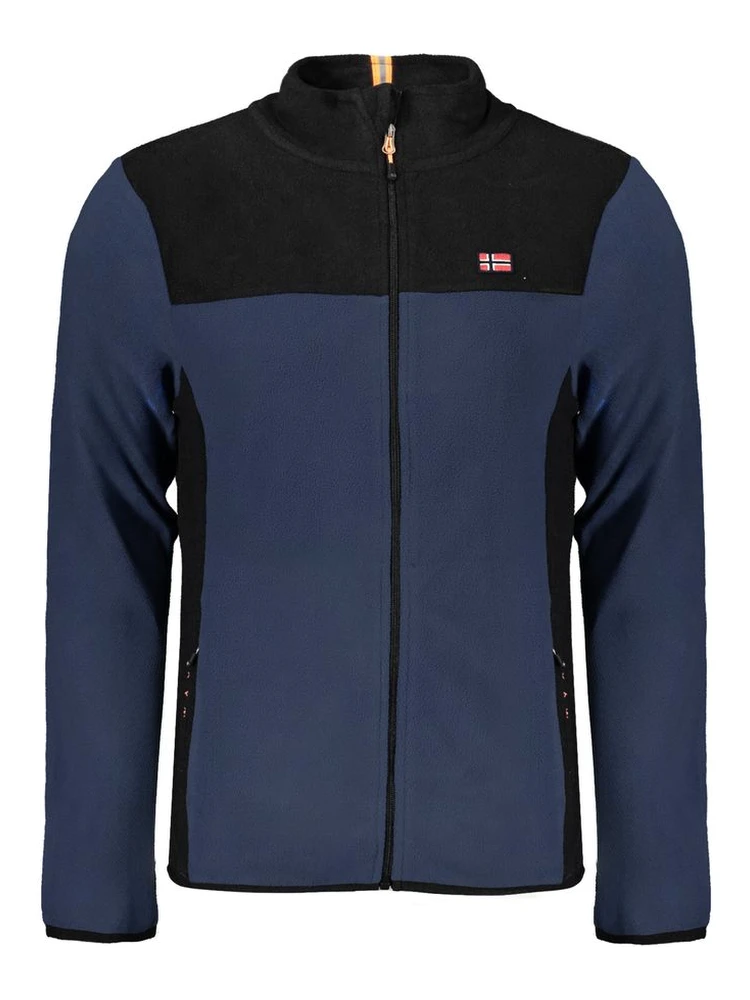 Blue Polyester Men Sweater
