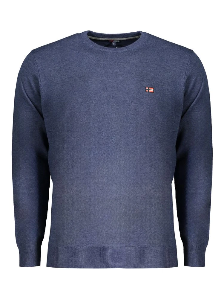 Blue Wool Men's Sweater