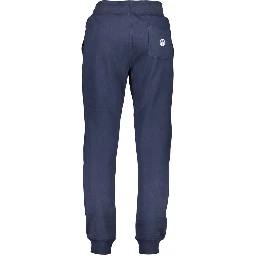Blue Cotton Men's Trousers