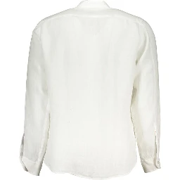 White Linen Men's Shirt