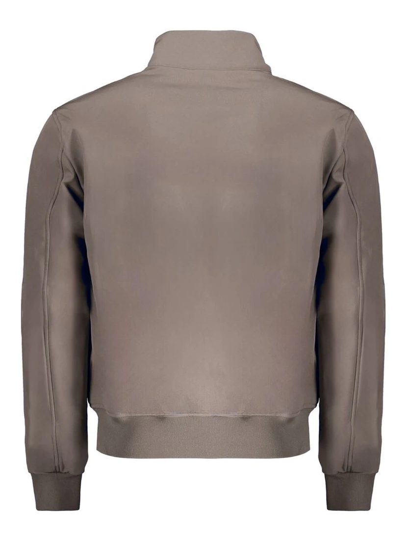 Brown Polyester Men's Jacket