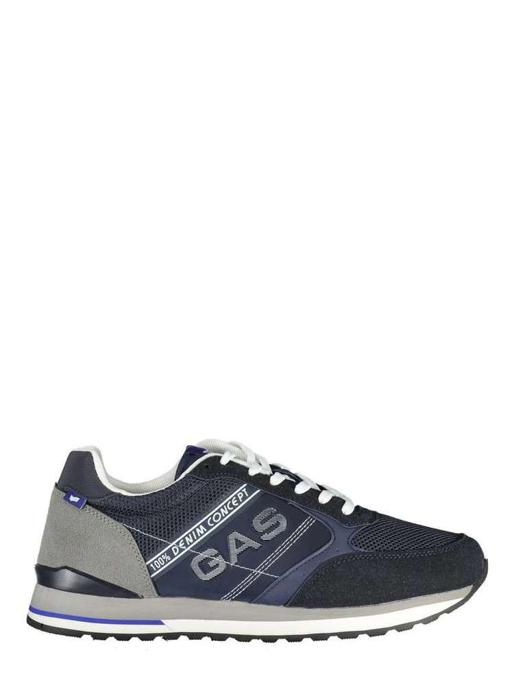 Blue Polyurethane Mens Sneaker