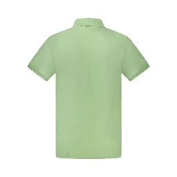 Green Cotton Men's Polo
