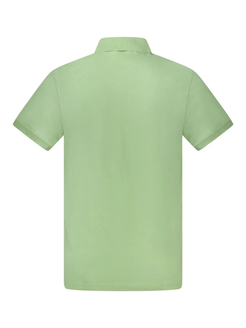 Green Cotton Men's Polo