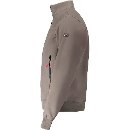 Brown Polyester Men's Jacket