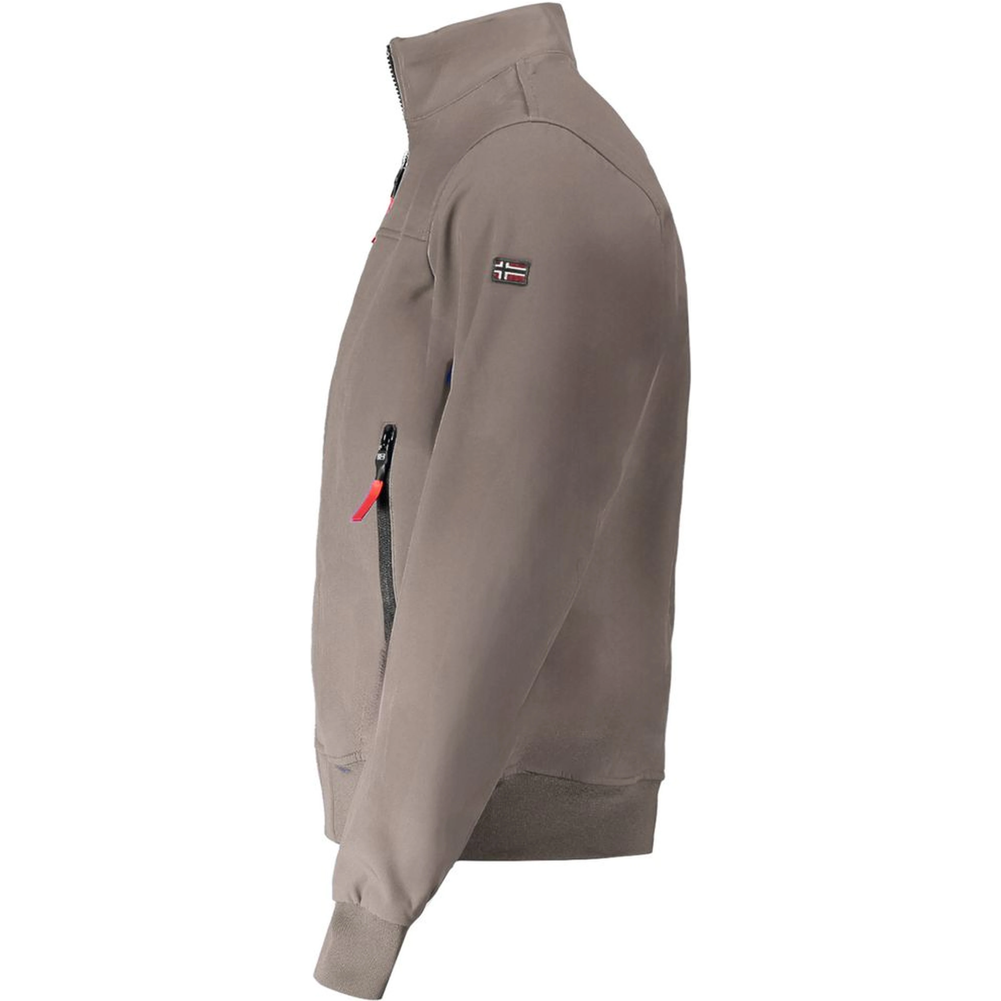 Brown Polyester Men's Jacket