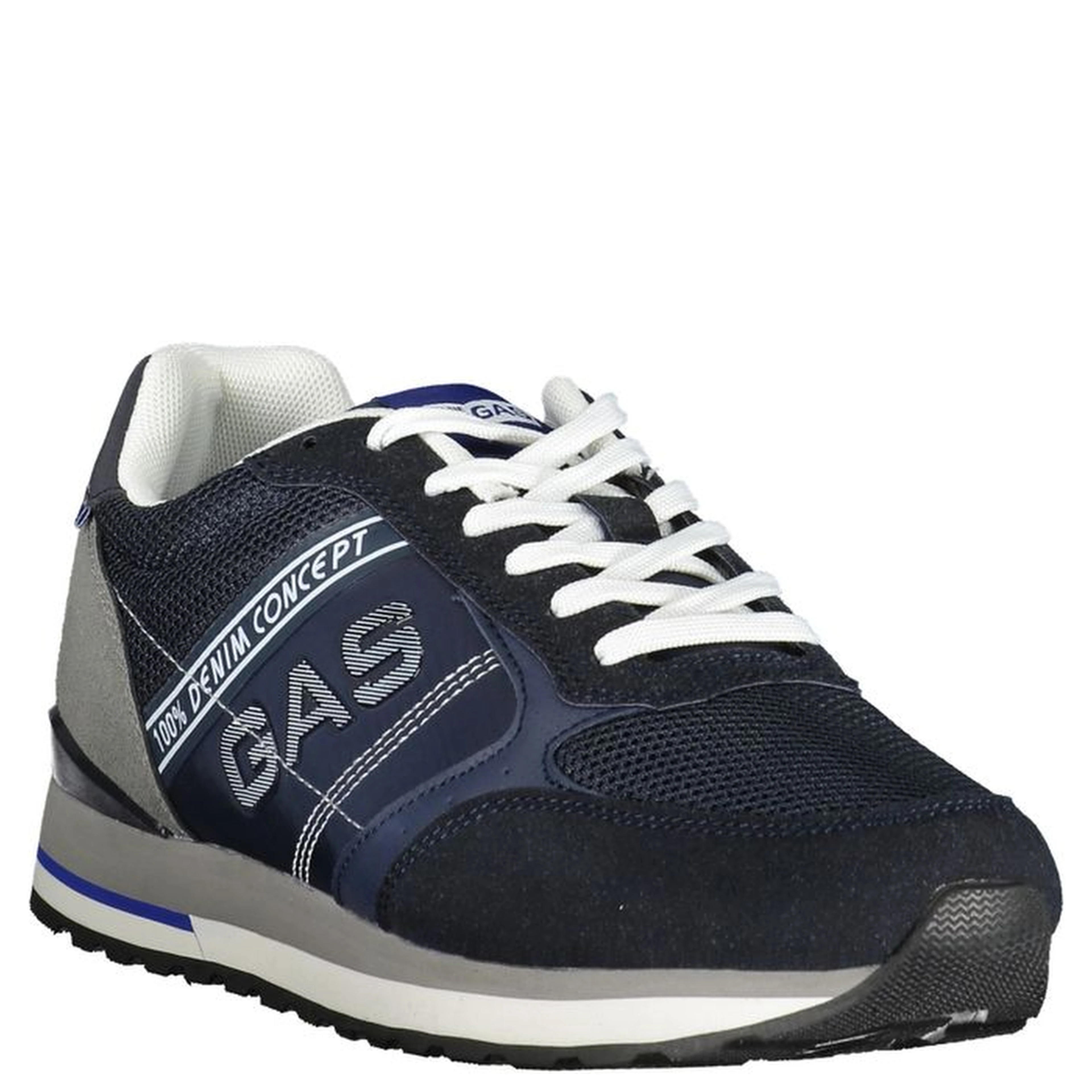 Blue Polyurethane Mens Sneaker