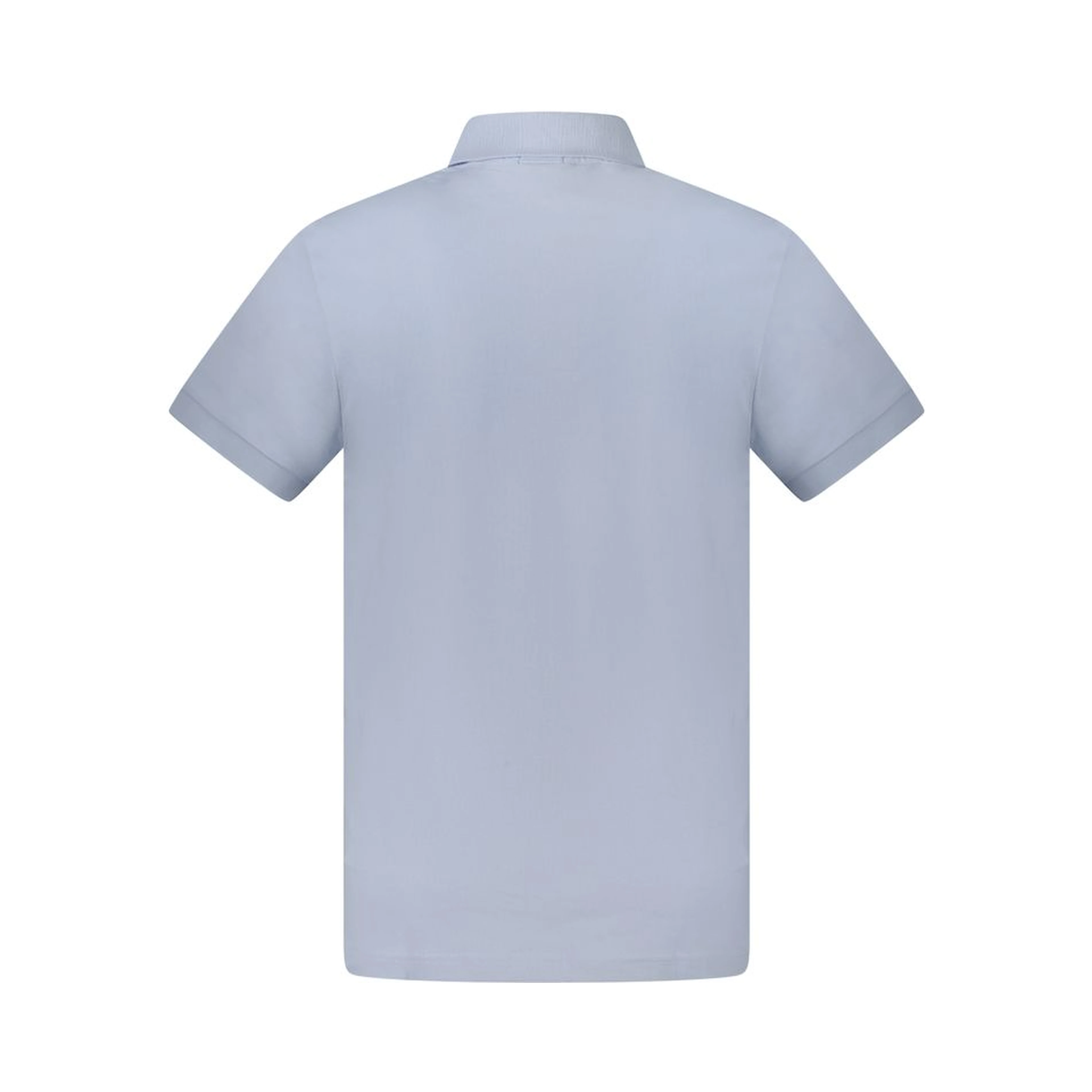 Light Blue Cotton Men's Polo
