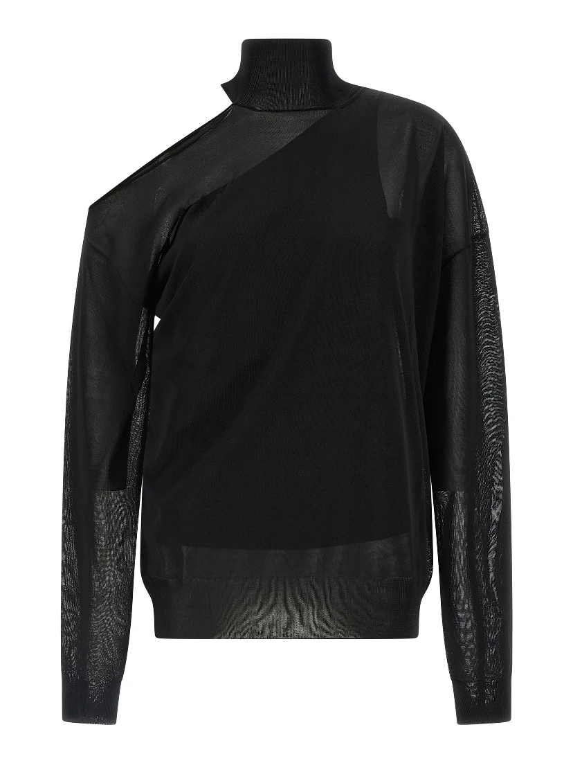 Black Viscose Cardigan