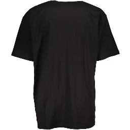 Black Cotton Men's T-Shirt