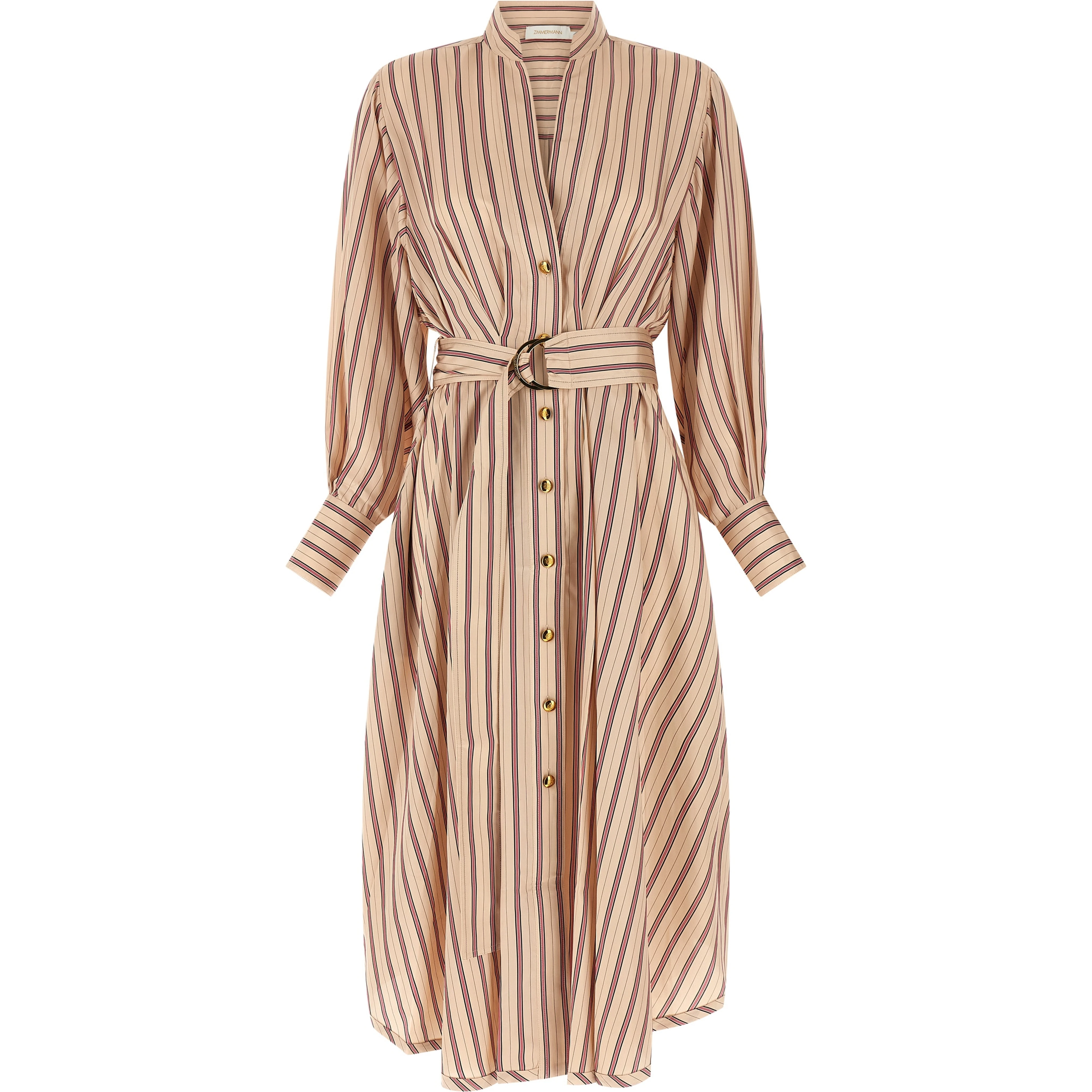 Multicolor Viscose Midi Dress