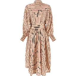 Multicolor Viscose Midi Dress