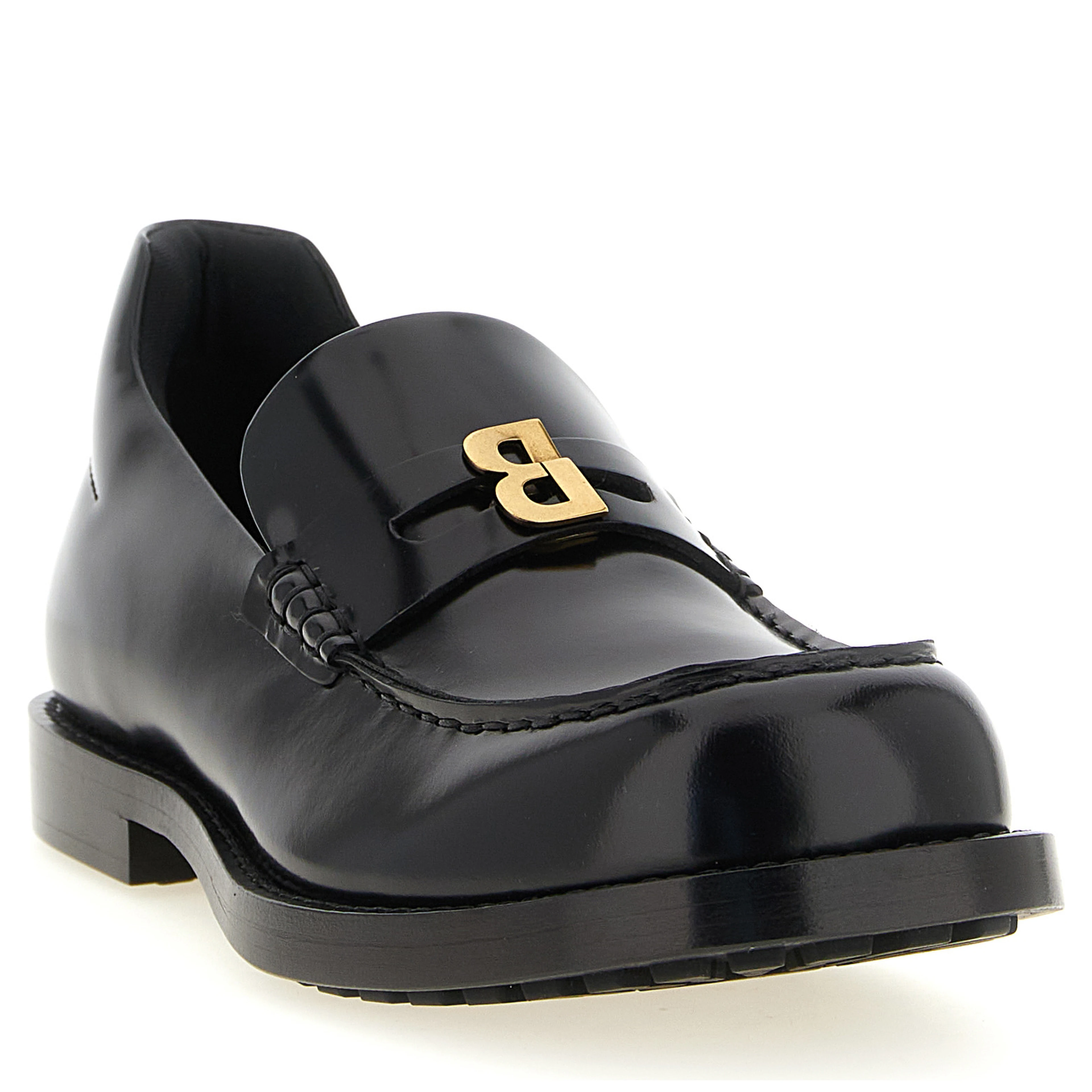Black Calfskin Slip-On Loafers