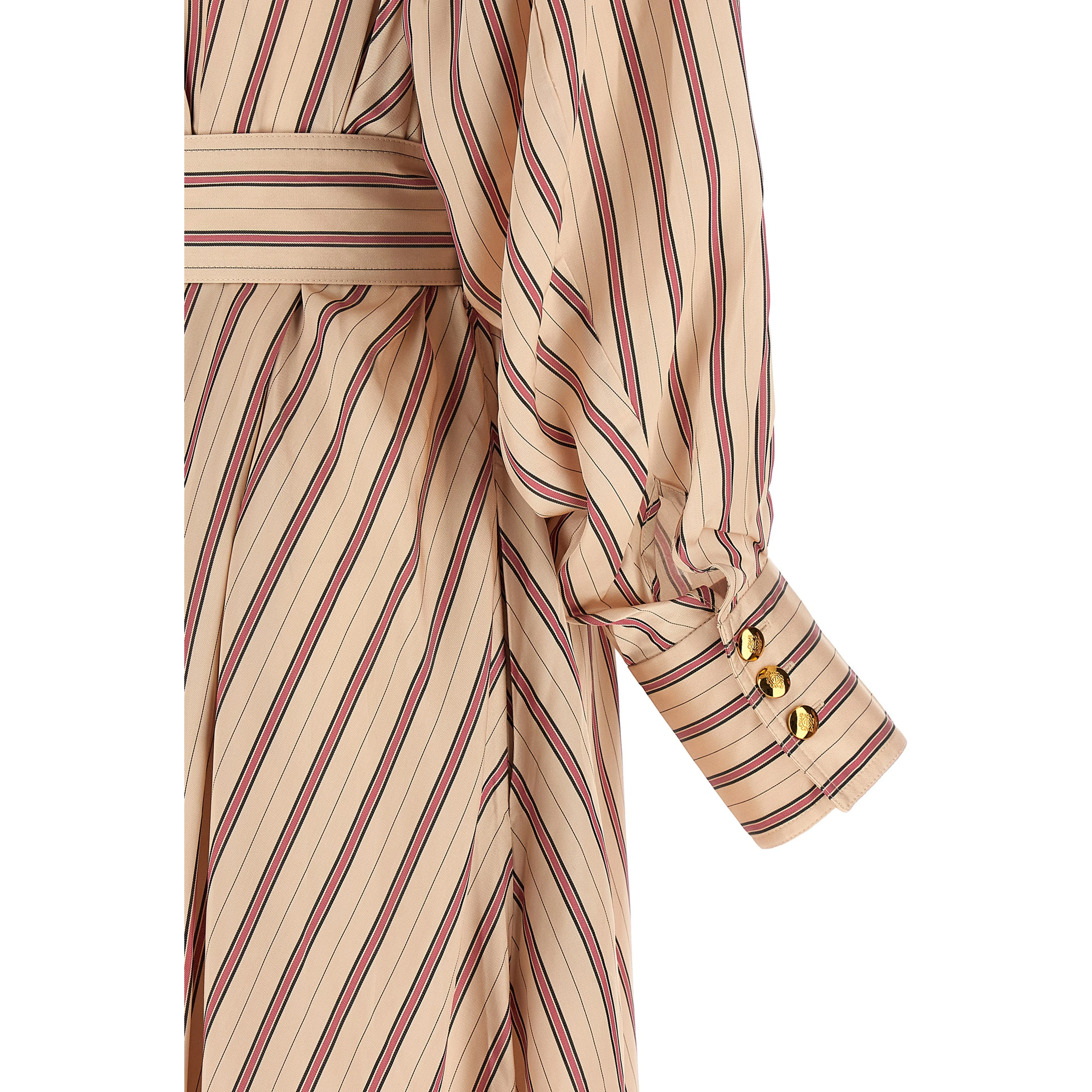 Multicolor Viscose Midi Dress