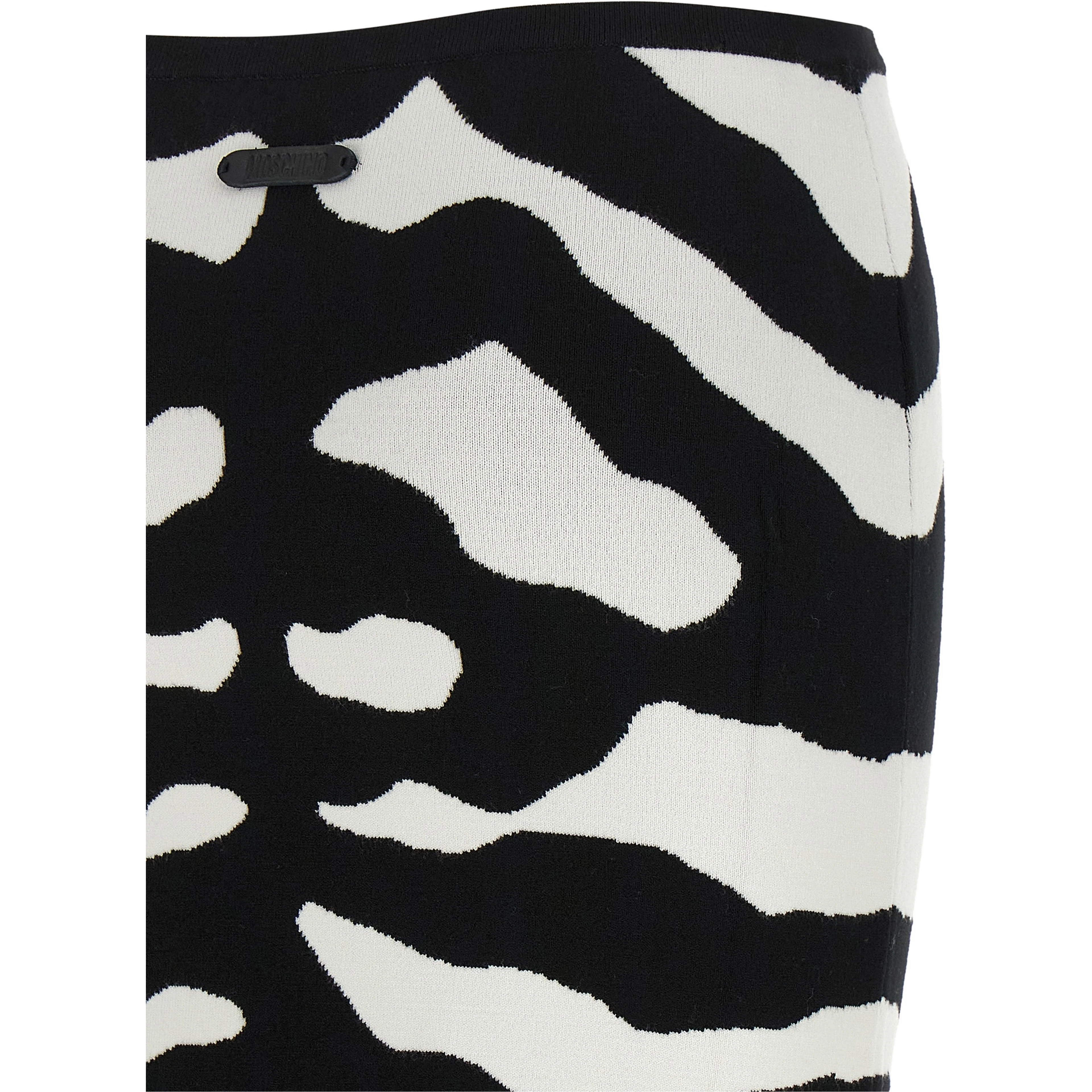 Bicolor Viscose Midi Skirt