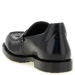 Black Calfskin Slip-On Loafers
