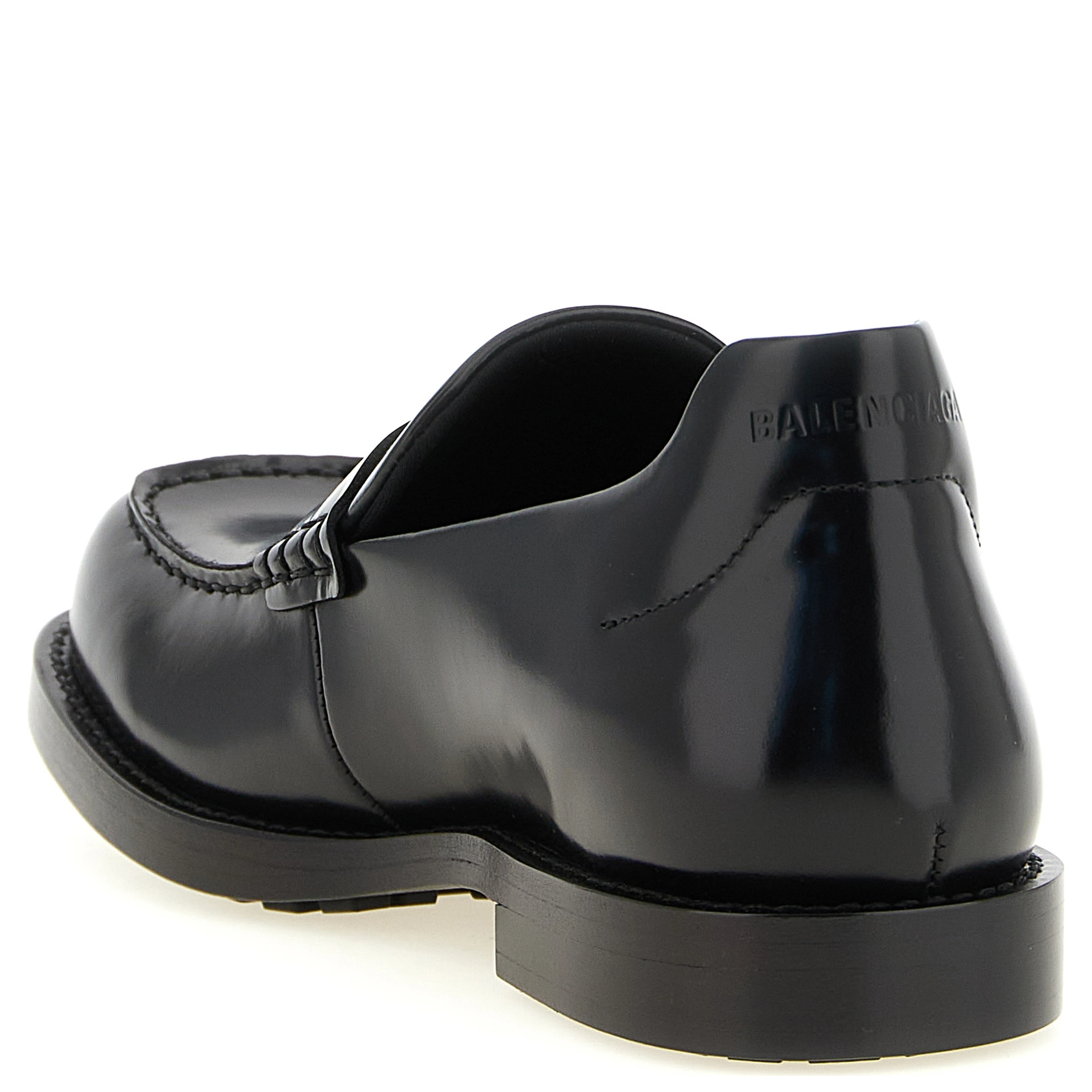 Black Calfskin Slip-On Loafers