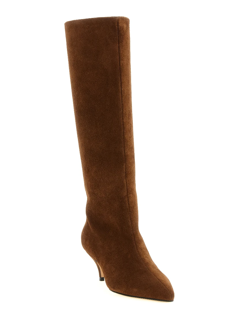 Brown Suede Leather Over The Knee