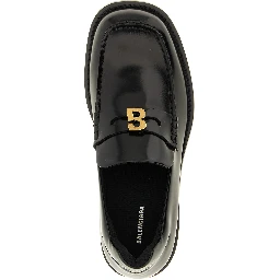 Black Calfskin Slip-On Loafers