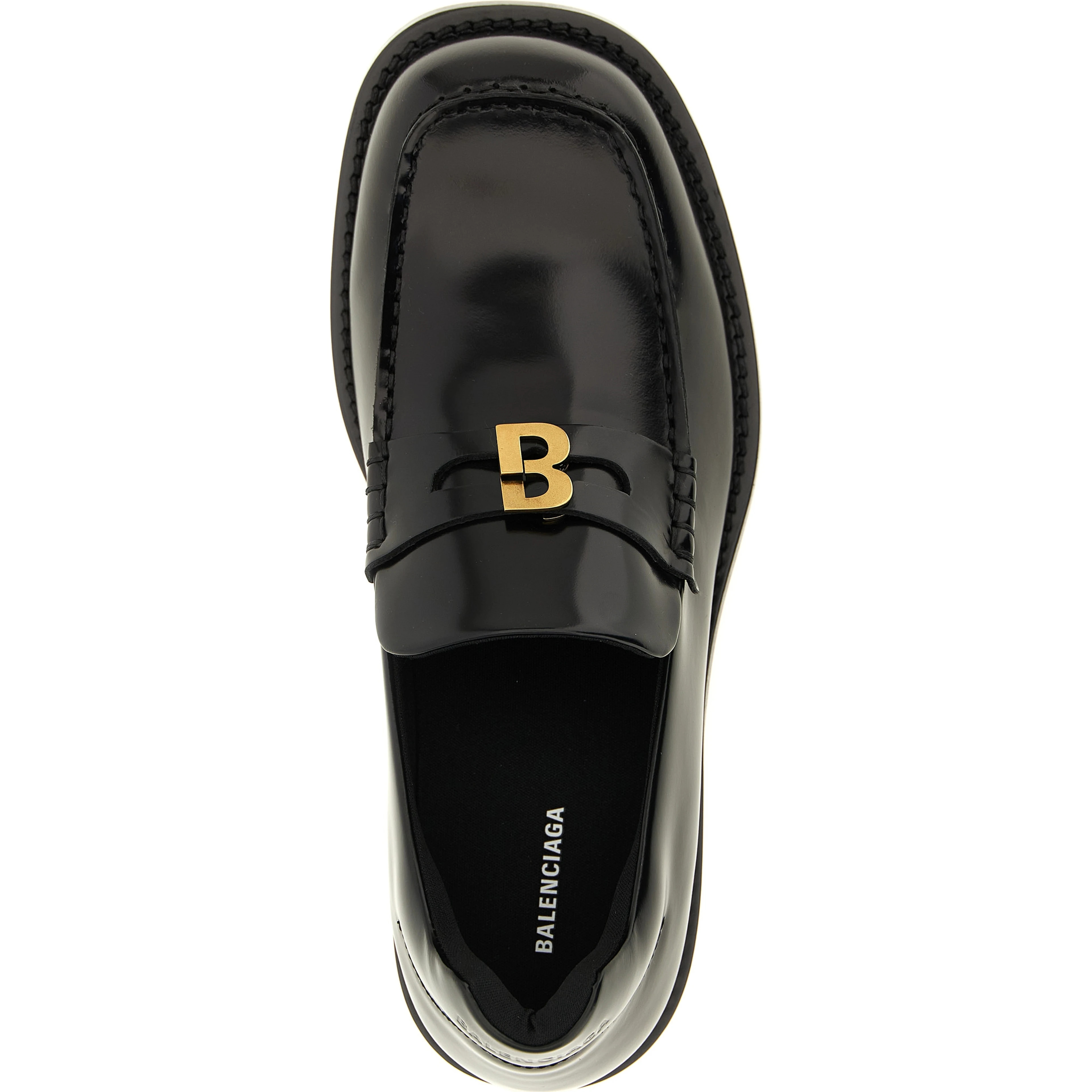 Black Calfskin Slip-On Loafers