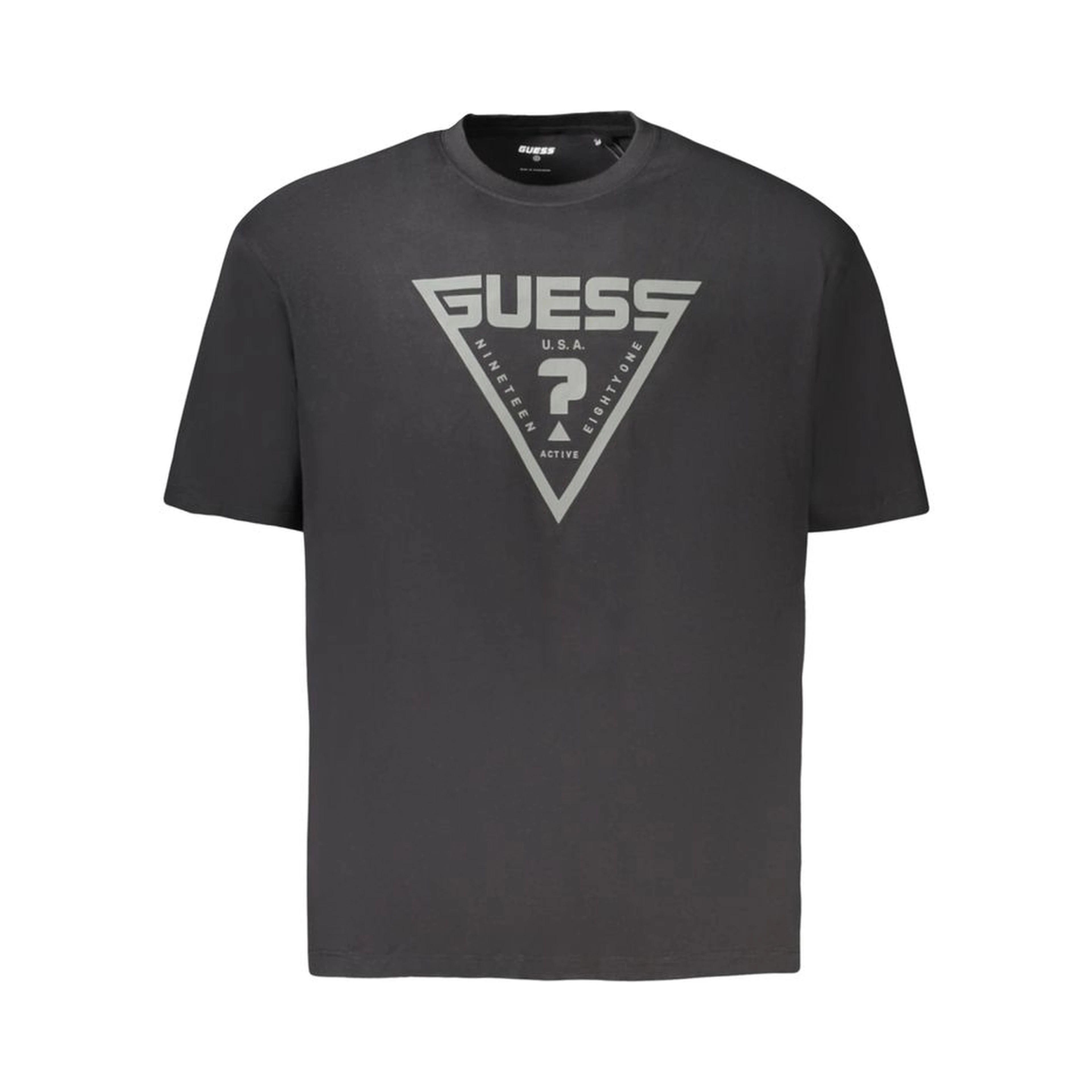 Black Cotton Men's T-Shirt