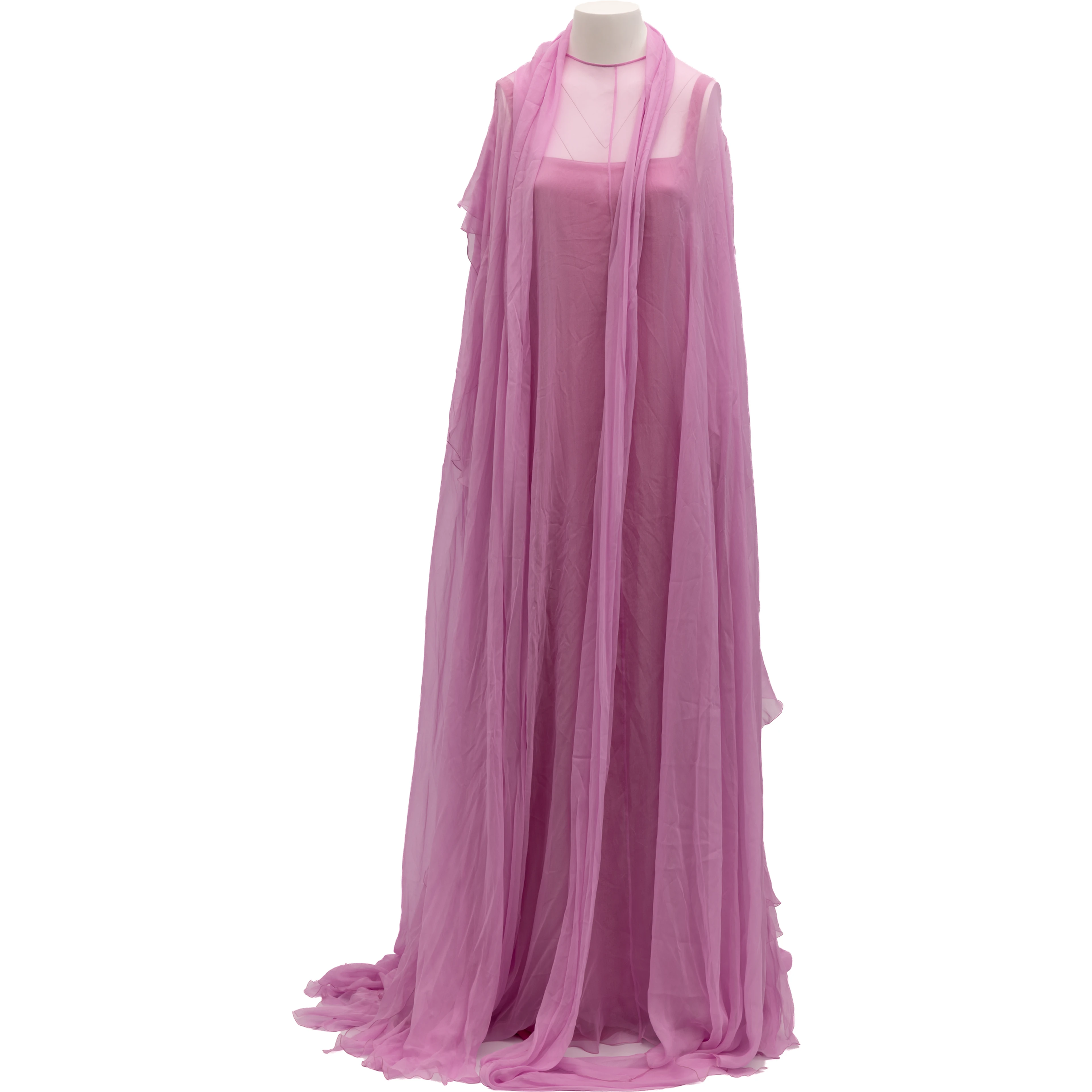 Pink Sleeveless Maxi Dress