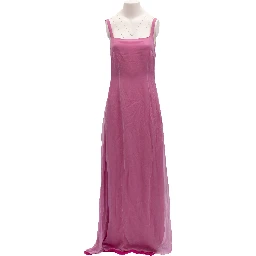 Pink Sleeveless Maxi Dress