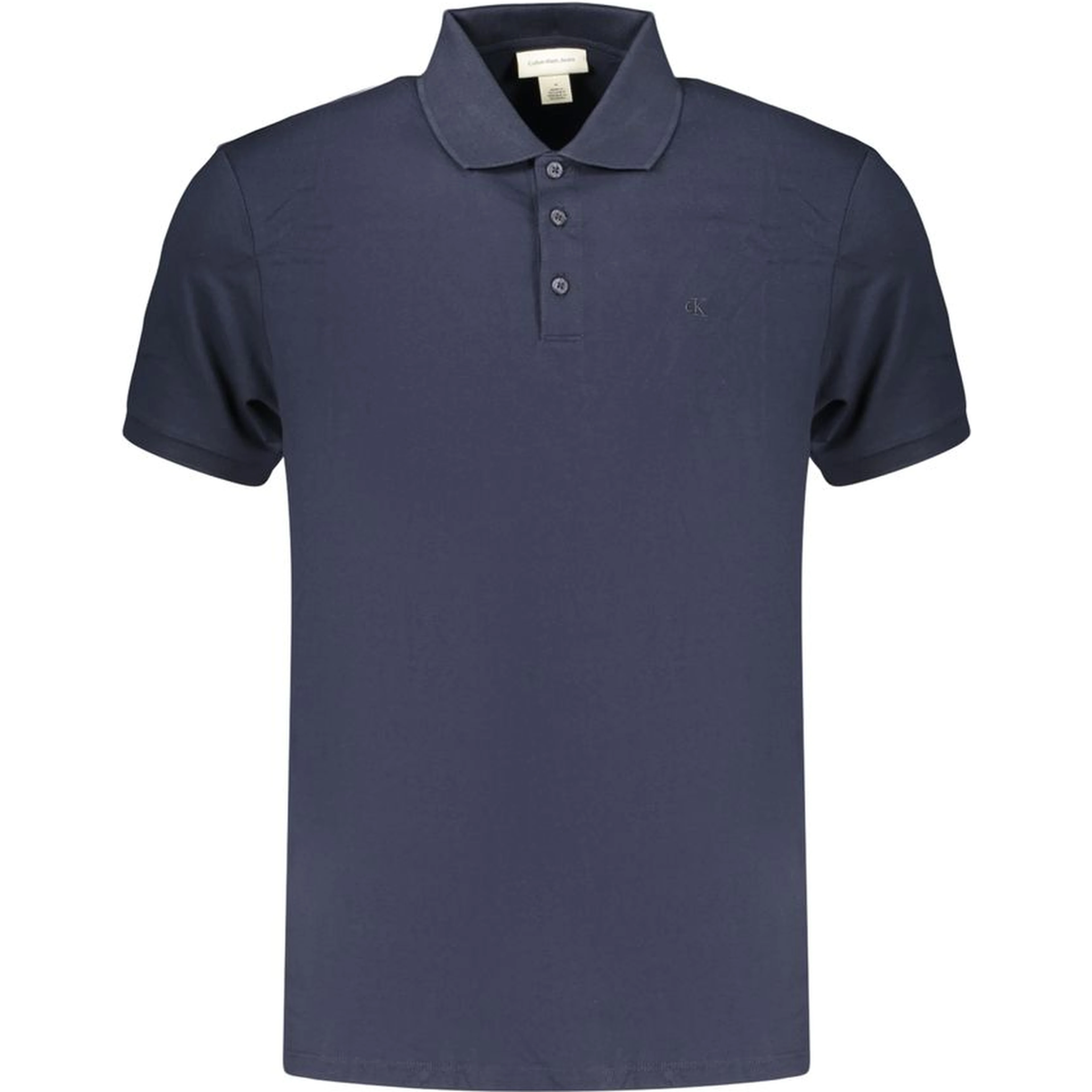 Blue Cotton Men's Polo Shirt