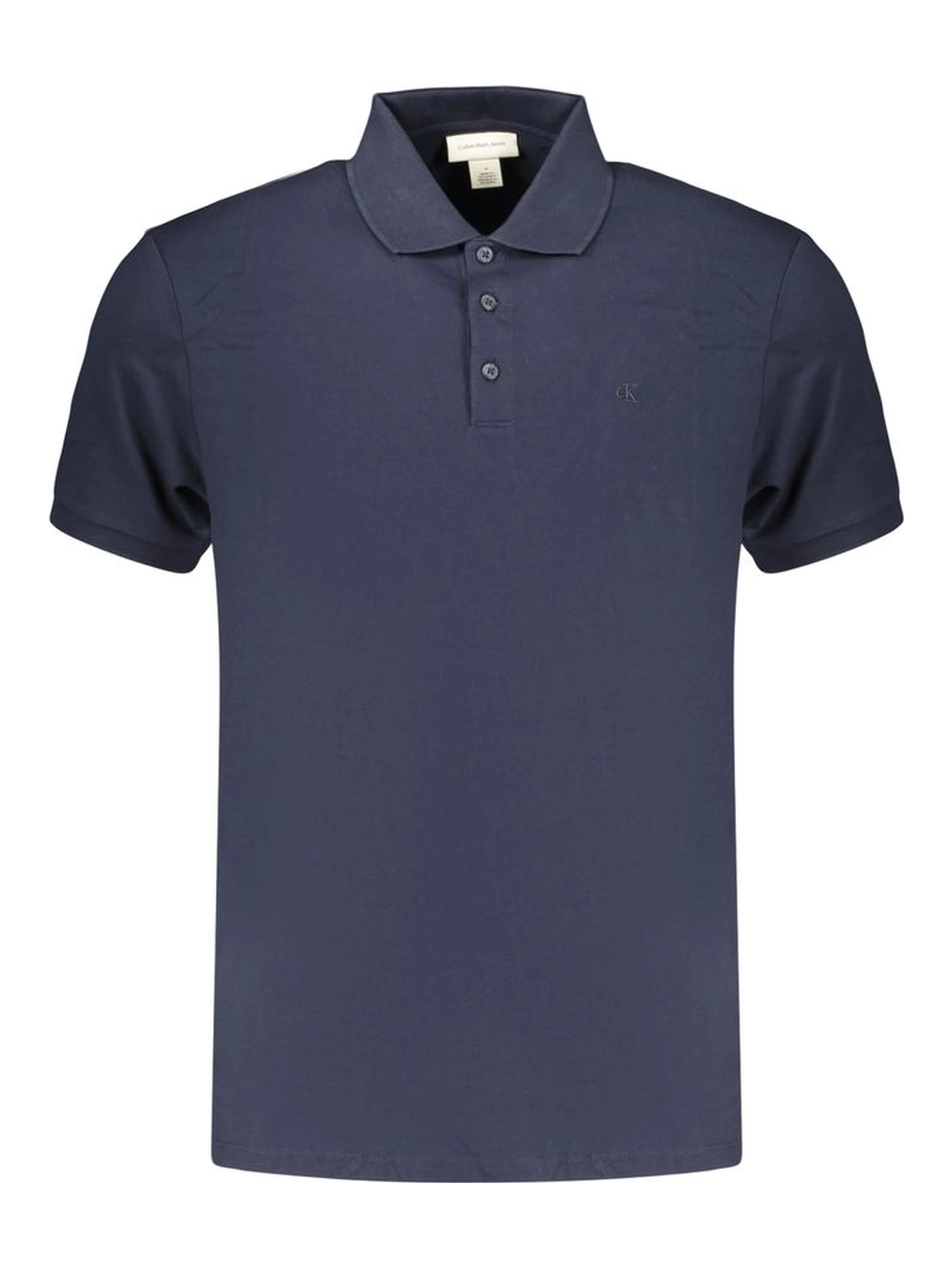 Blue Cotton Men's Polo Shirt