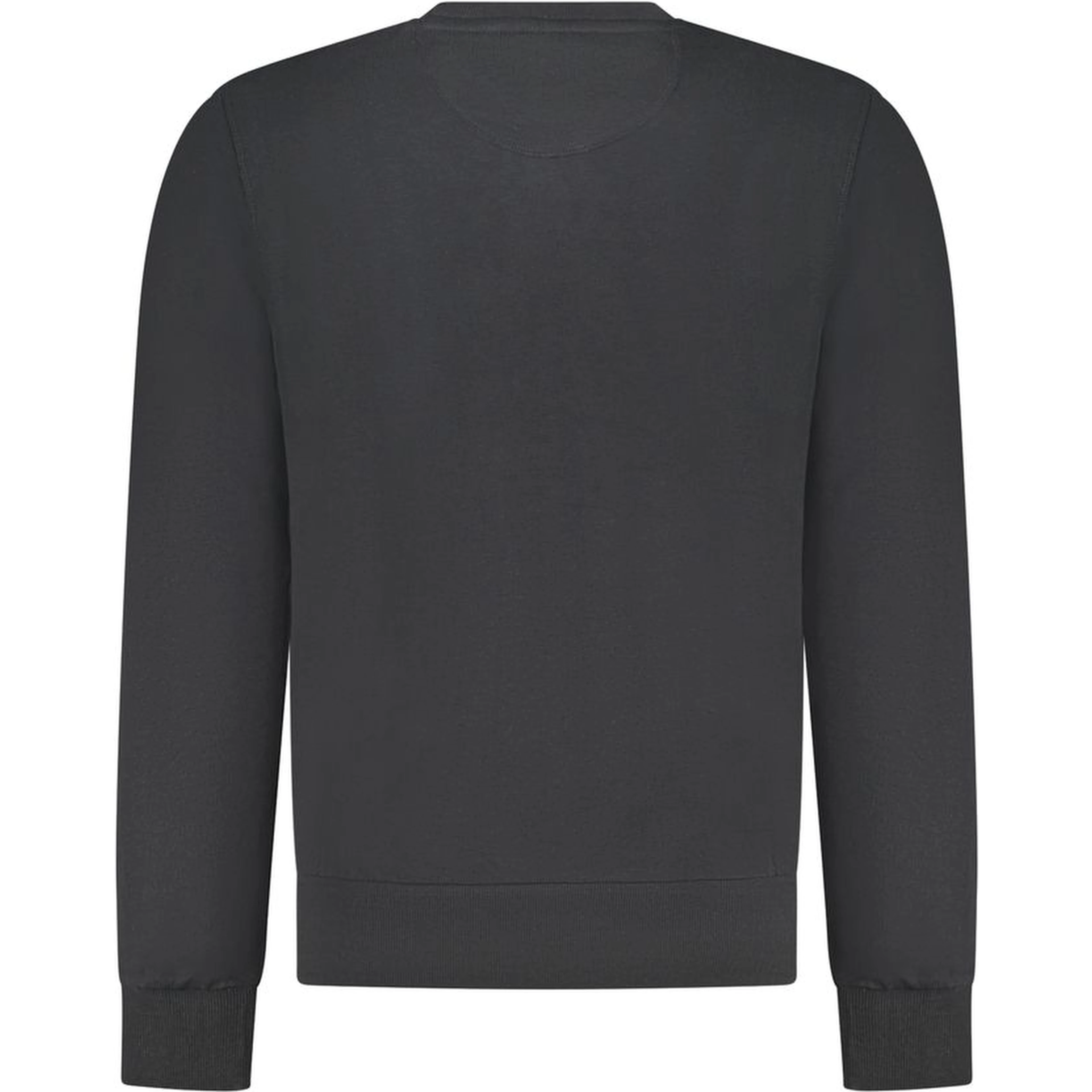 Black Cotton Men Sweatshirt