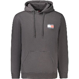 Black Cotton Men's Sweatshirt
