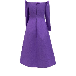 Purple Off-Shoulder Dress