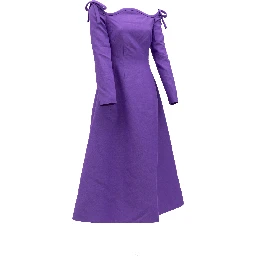 Purple Off-Shoulder Dress