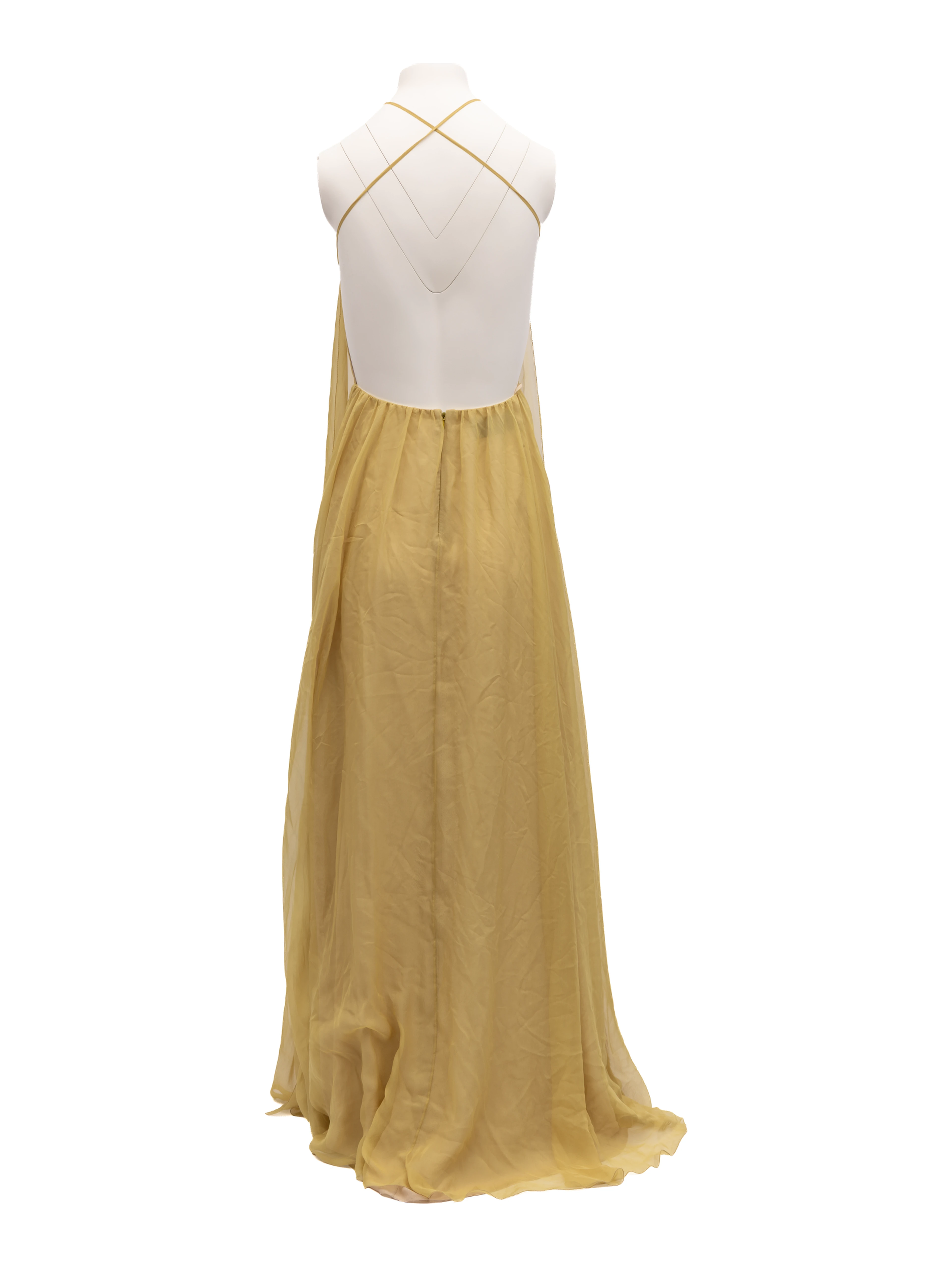 Flowy Open-Back Evening Dress