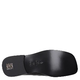 Black Leather Slip-On Loafers
