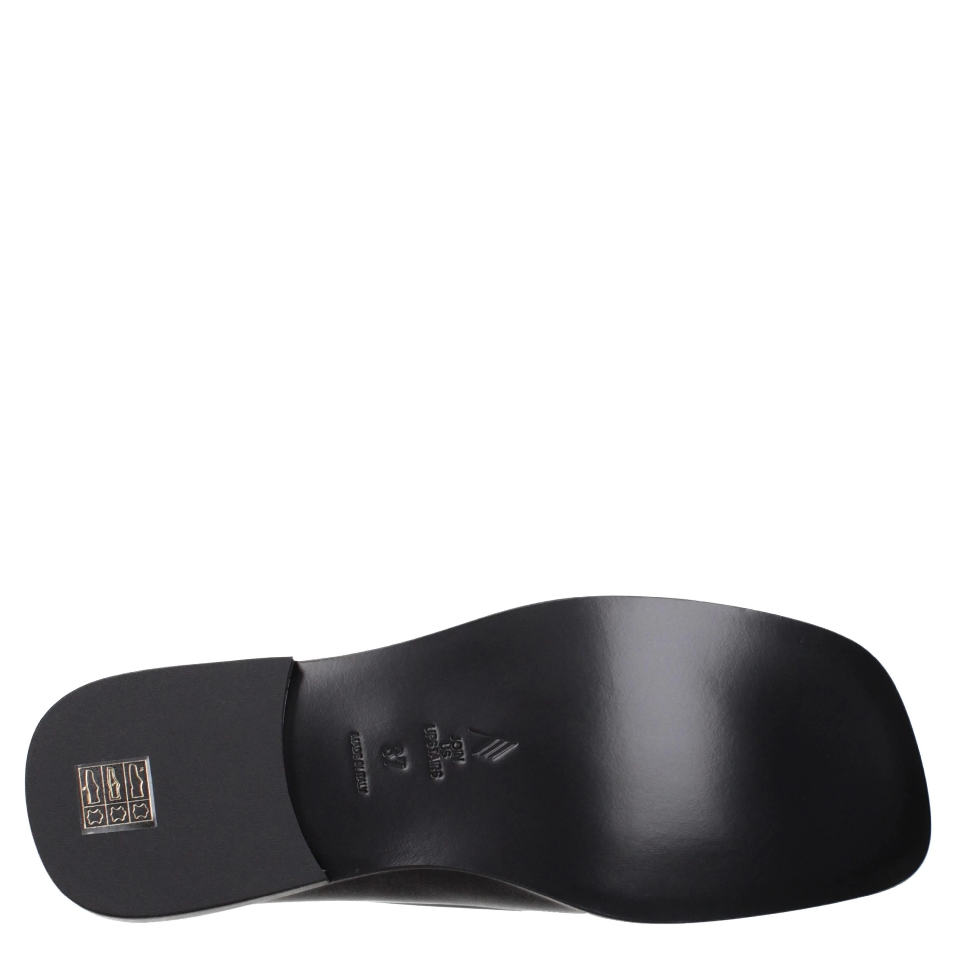 Black Leather Slip-On Loafers