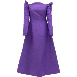 Purple Off-Shoulder Dress