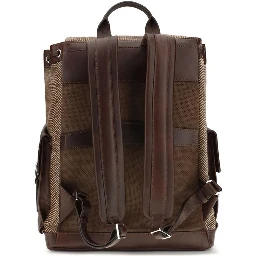 Brown Polyamide Backpack