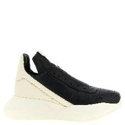 Bicolor Calfskin Chunky Sneakers