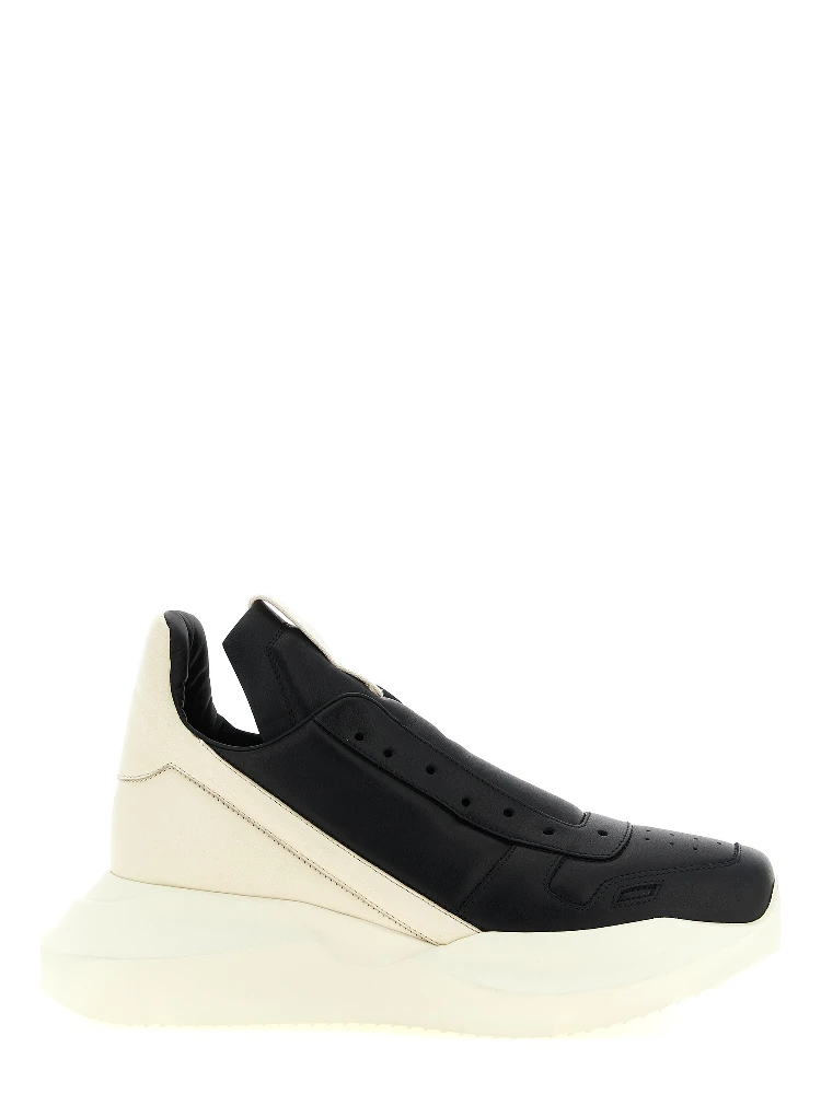 Bicolor Calfskin Chunky Sneakers