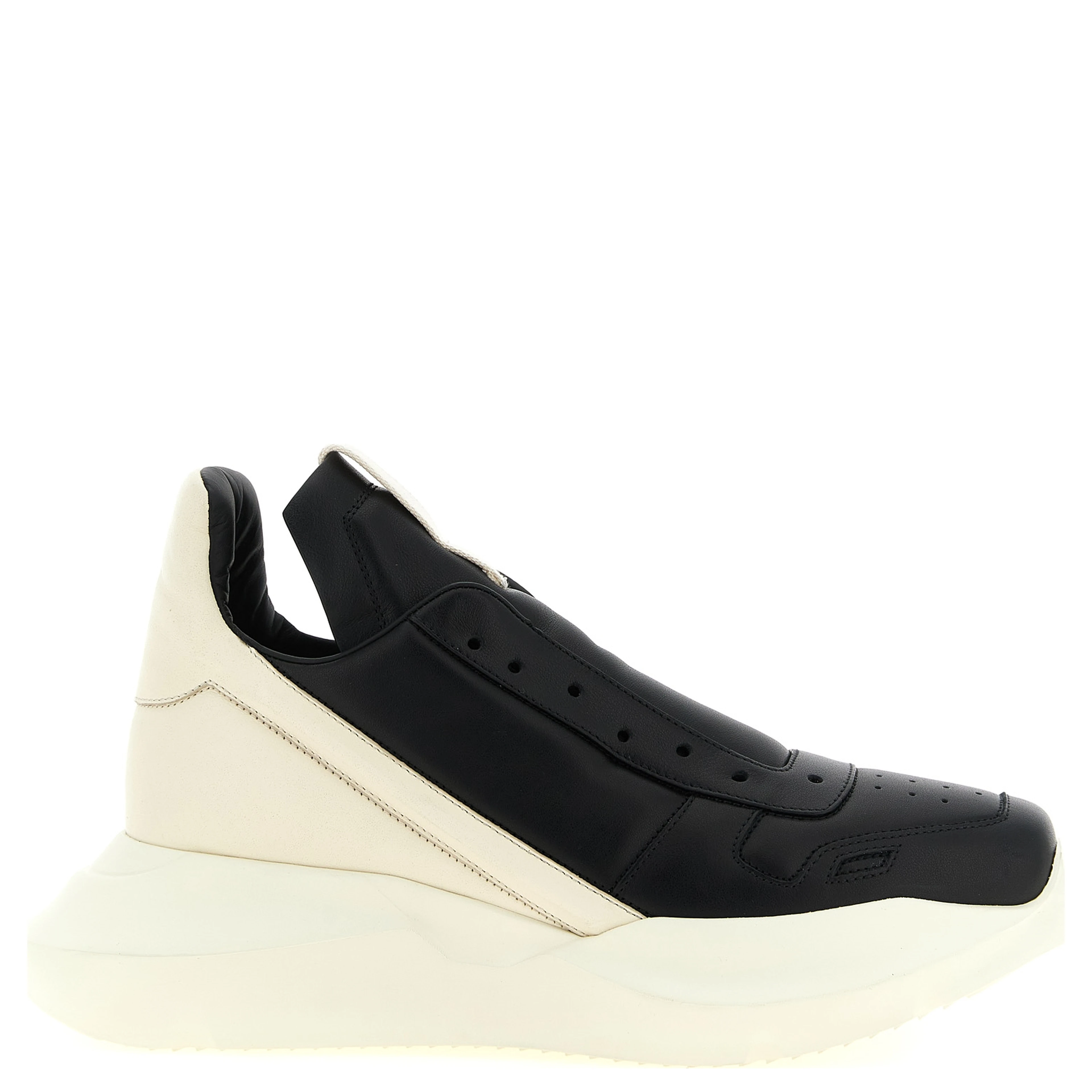 Bicolor Calfskin Chunky Sneakers