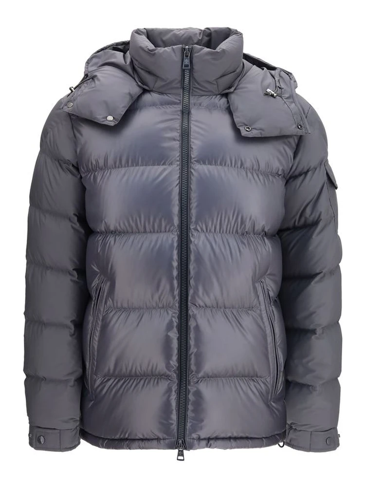 Gray Goose Down Full-Length Jacket