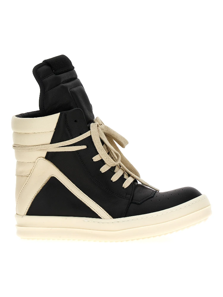 Bicolor Calfskin High Top Sneakers