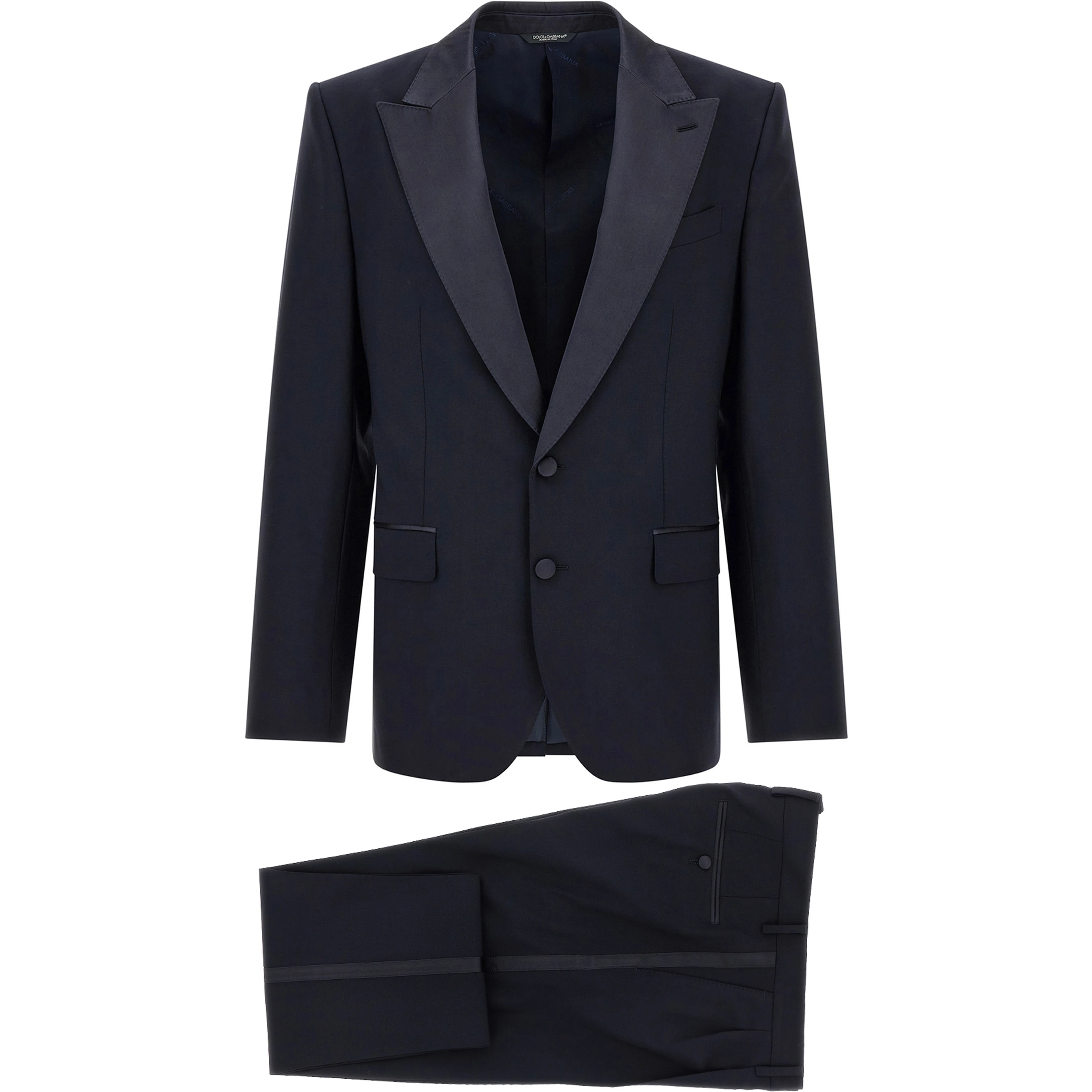 Blue Virgin Wool Two-Piece Suit