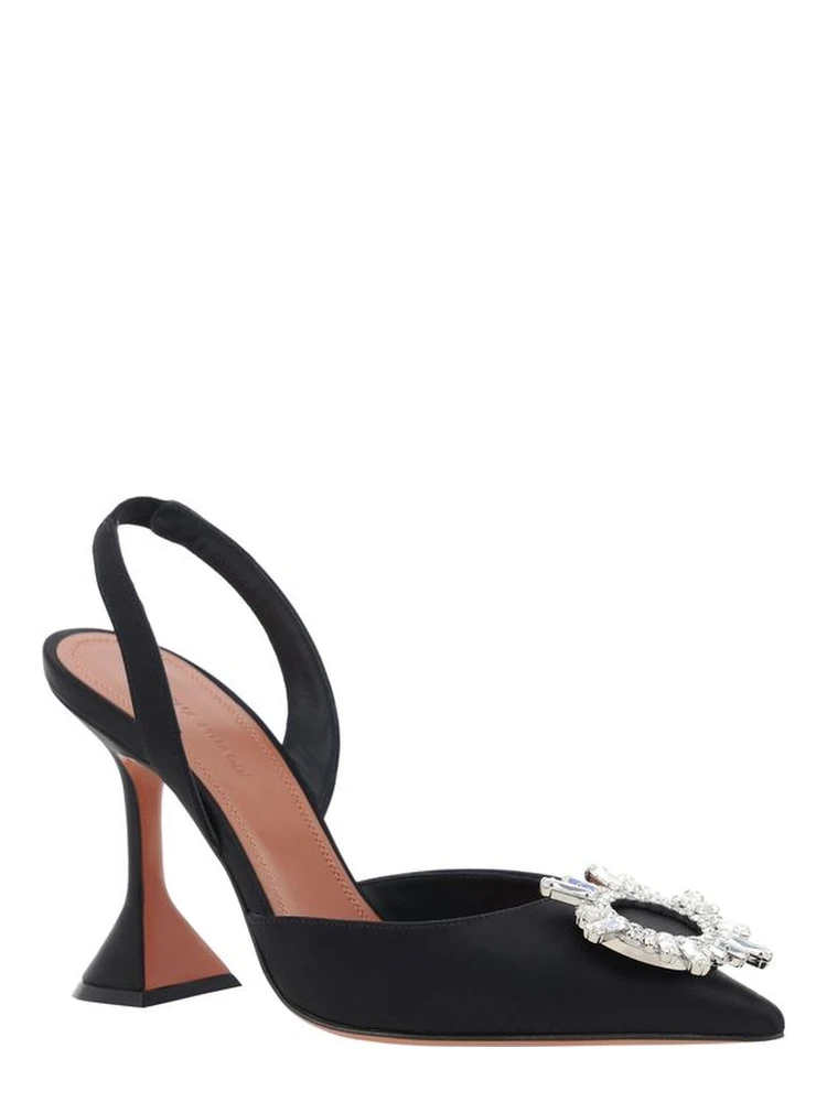 Black Satin High Heel Pumps alternative