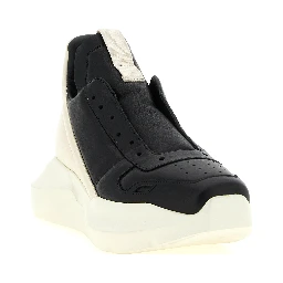 Bicolor Calfskin Chunky Sneakers